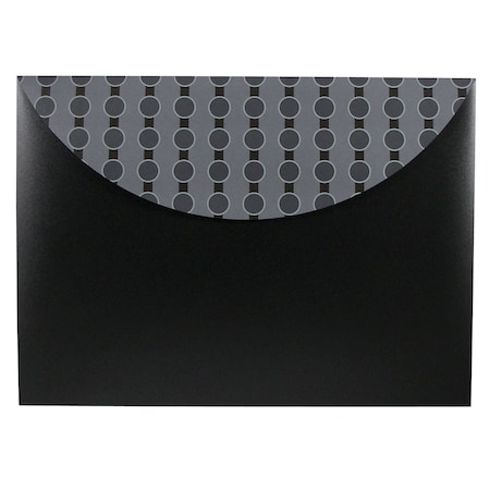 C-Line Products Poly XL Reusable Envelope w Hook and Loop Closure, Fashion Circle Series Set of 36 Files, 36PK 56612-DS